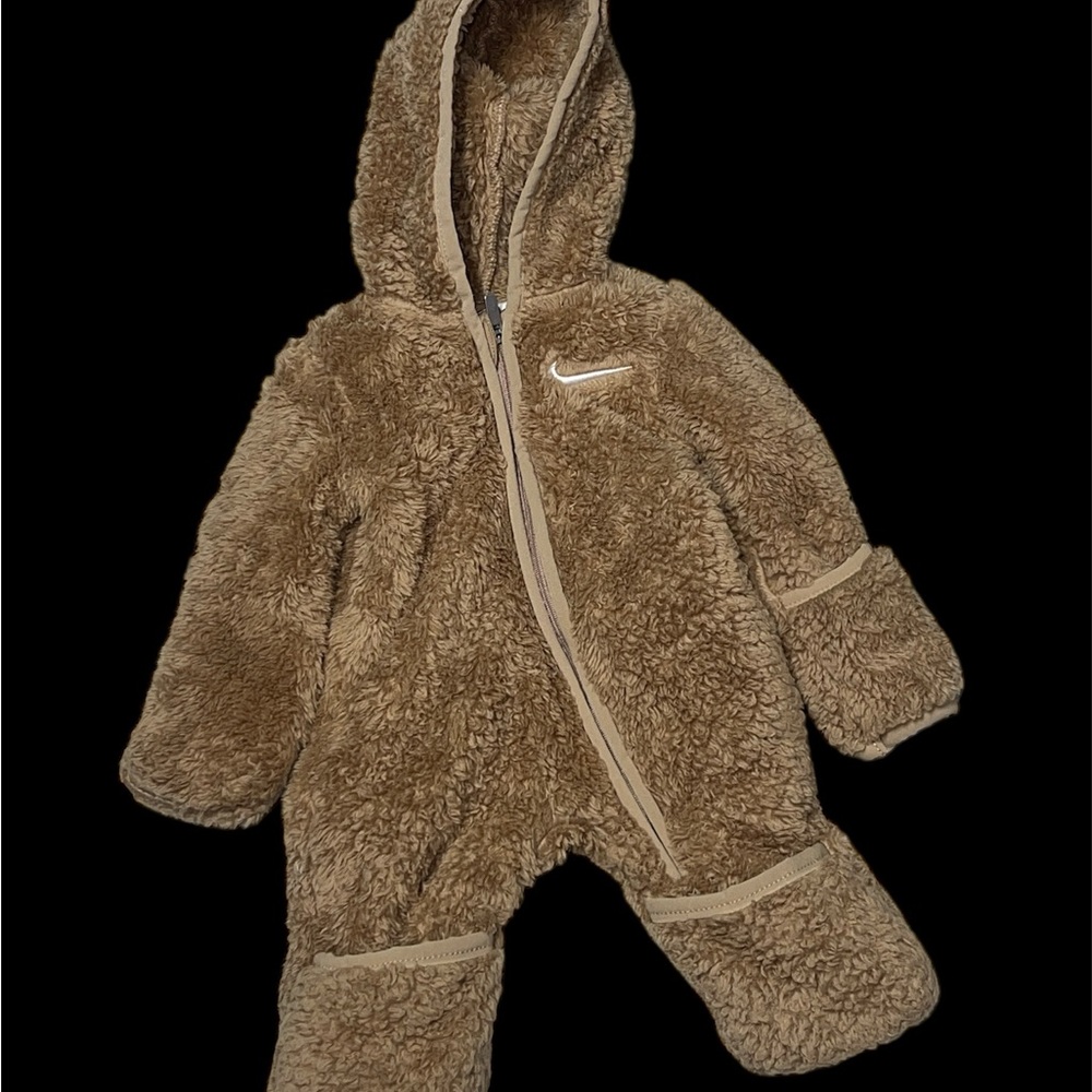Nike Tan Fleece Kids Footie